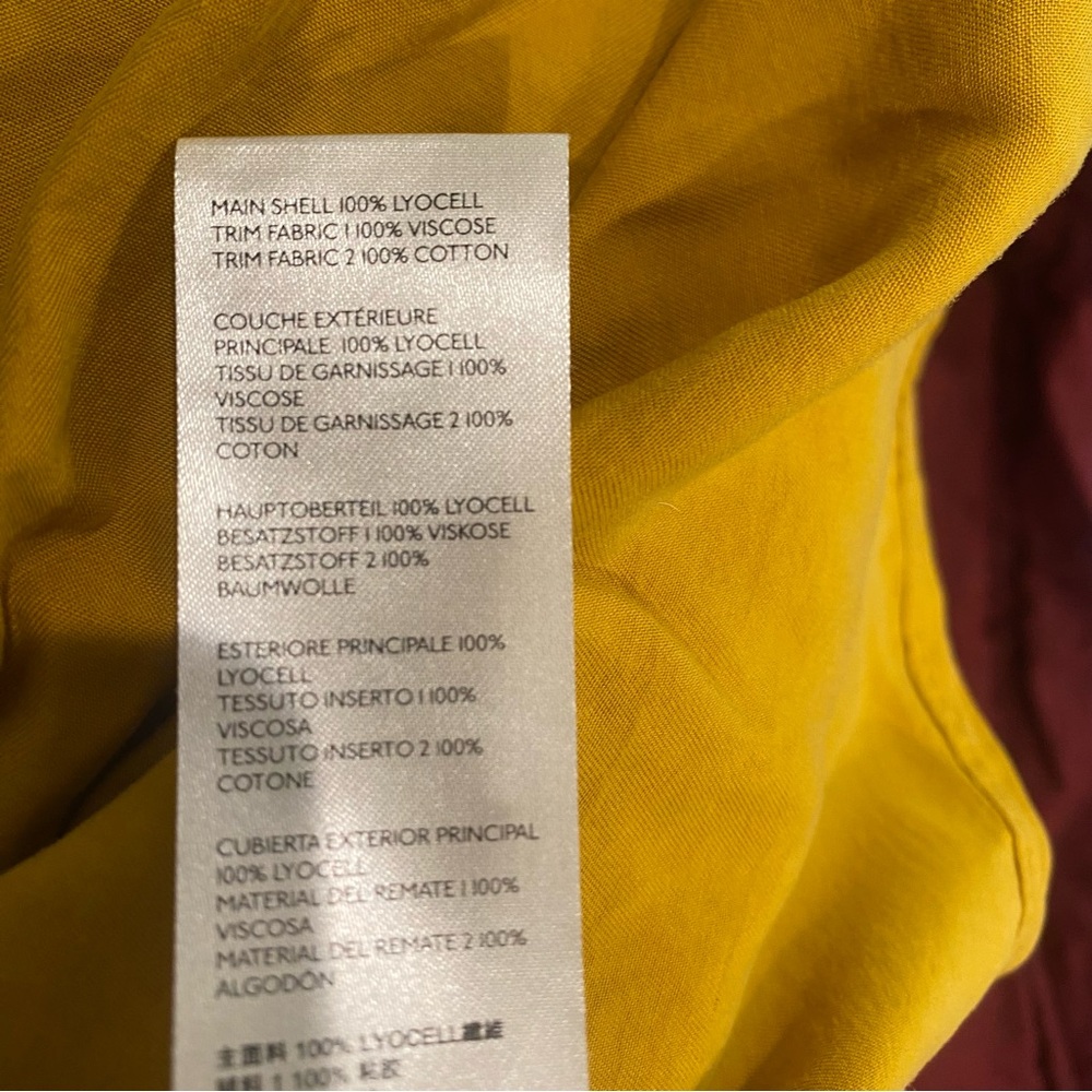 MAEVE ANTHROPOLOGIE MARLIE YELLOW V NECK LONG SLEEVE BUTTON DOWN MINI DRESS 10 - Picture 5 of 5